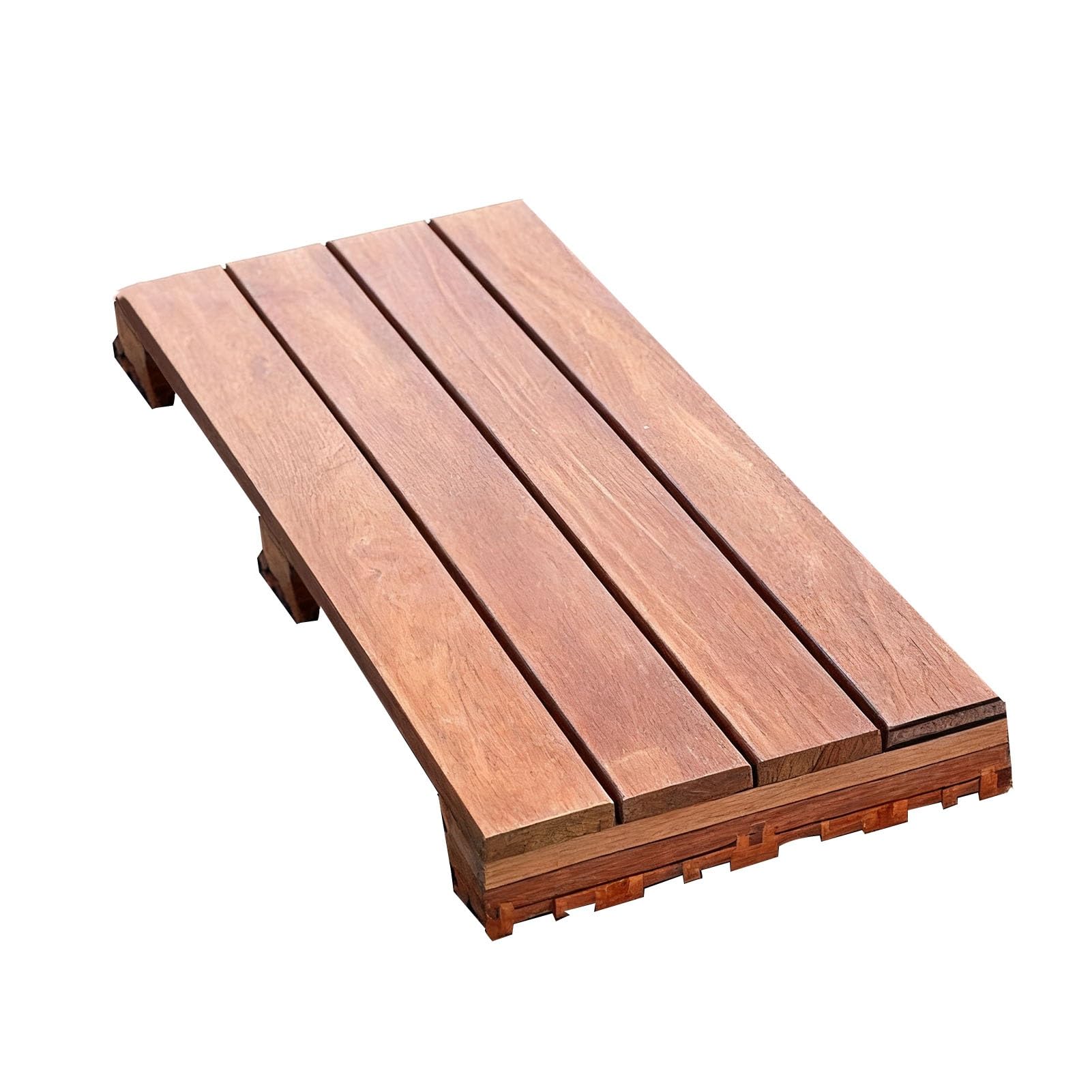 Piastrelle in legno ad incastro, impermeabili, per esterni e interni, piattaforma modulare rialzata per patio e balcone, design per tutte le stagioni