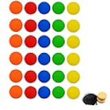 Spot Markers Set, 4inch Poly Floor Dots in 5 Colors with Mesh Storage Bag,Non-Slip Flat Floor Markers for Sports Practice