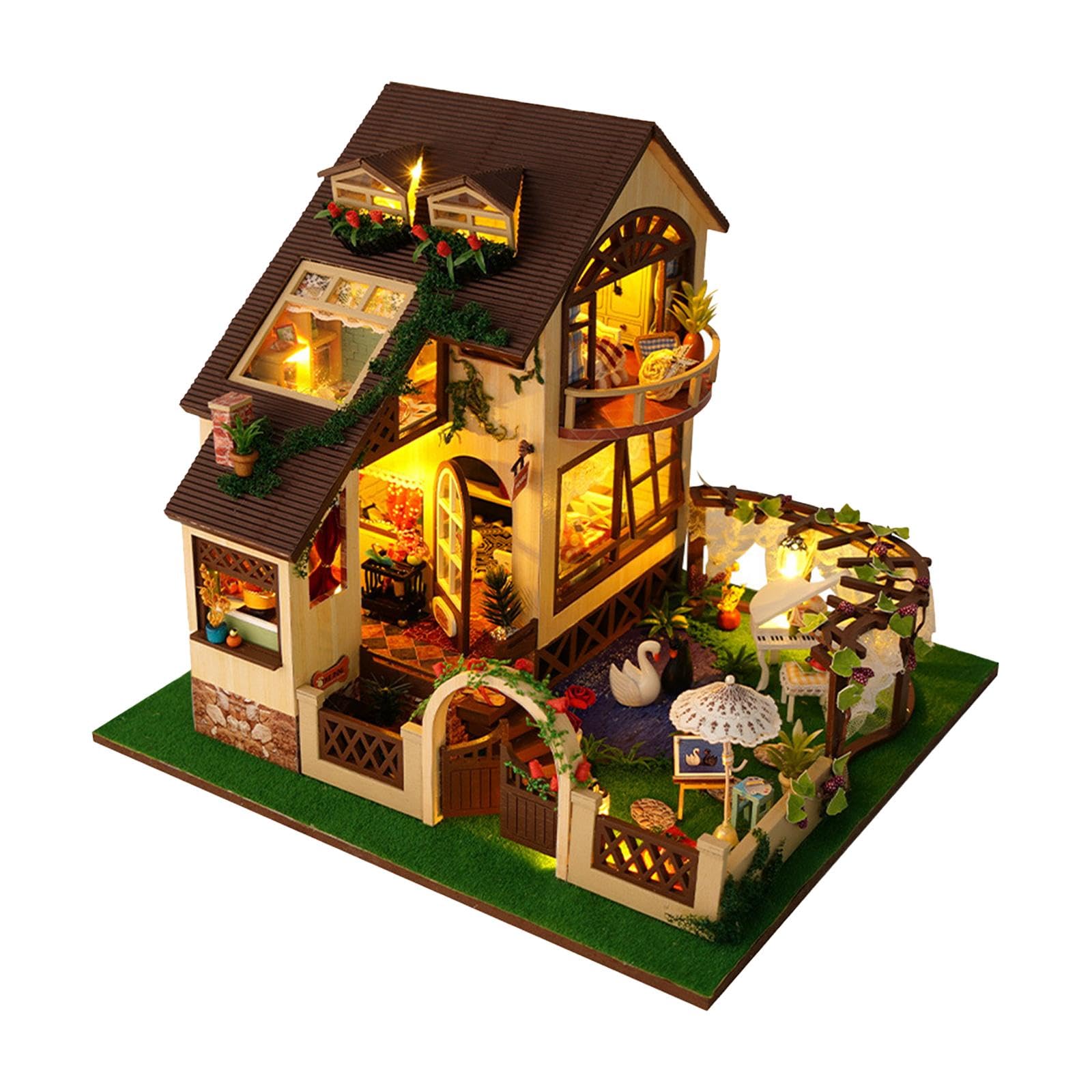 Book Nook Japon Kit Book Nook Monde Magique RONSTONE - Maison Poupée 3D LED - Puzzle Bois