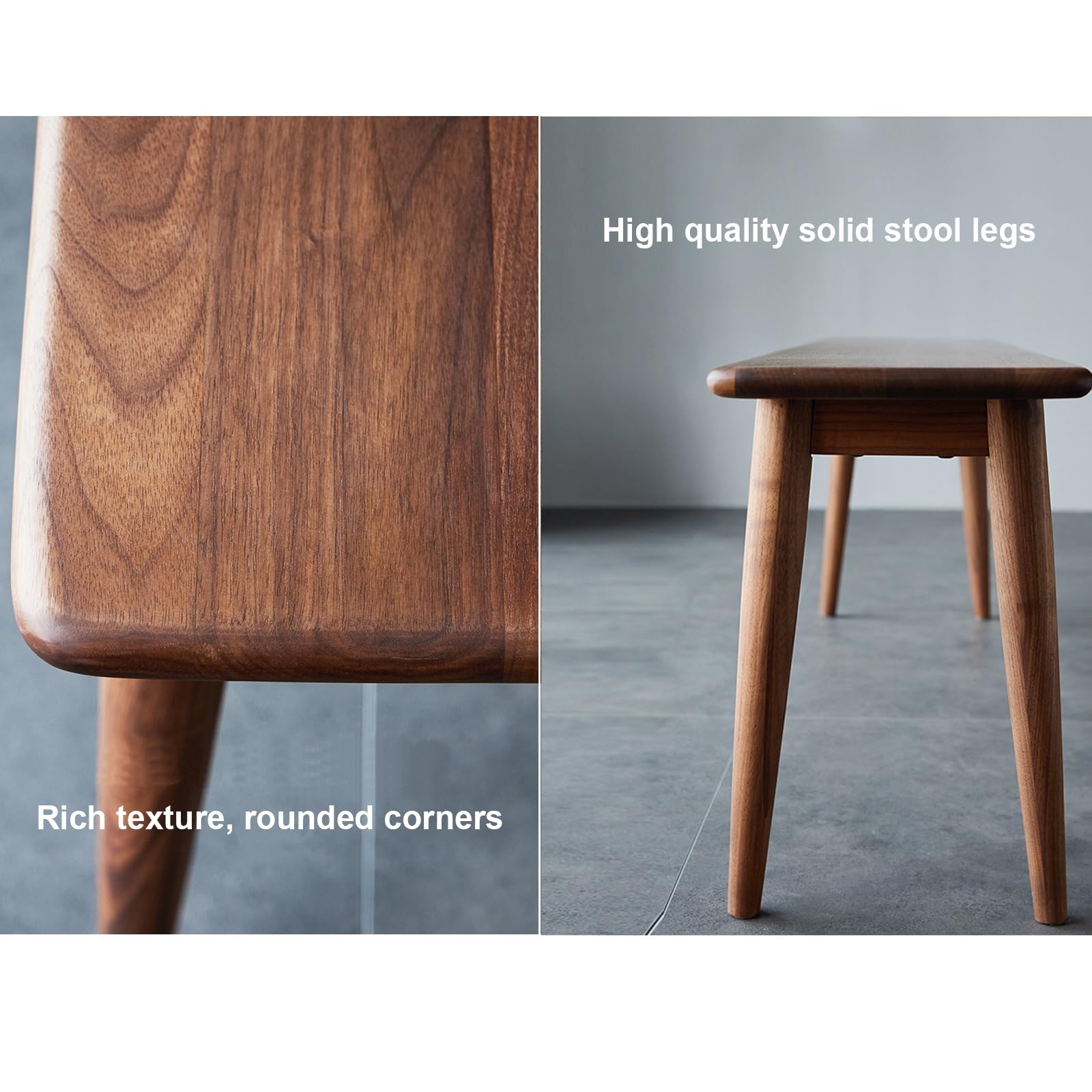 Panca da ingresso in legno, panche da cucina per interni in stile rustico, panca stretta per ingresso, per soggiorno, cucina, facile da montare, legno naturale (140 * 30 * 45 cm/55,1 * 11,8 * 17,7 p