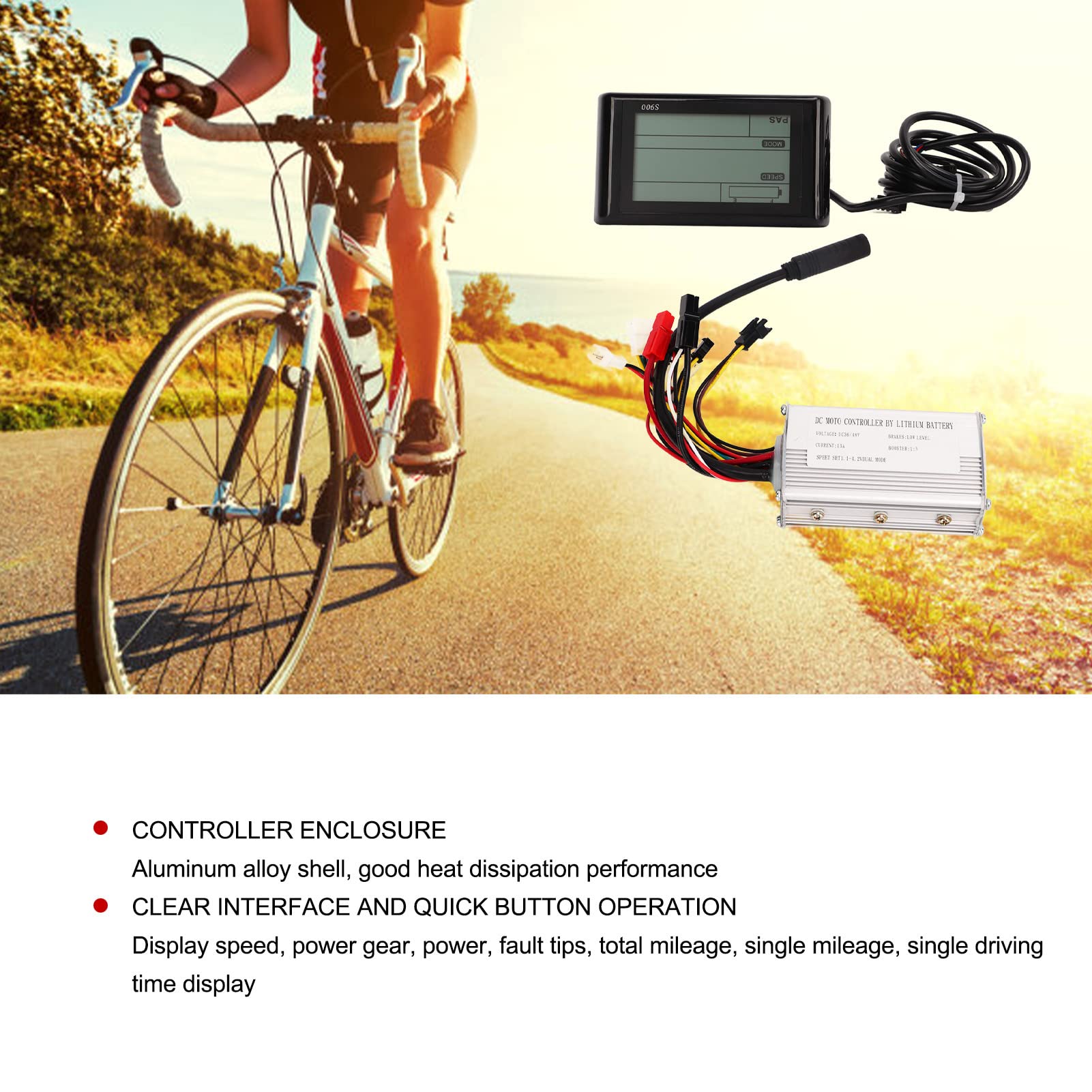 Kit De Contrôleur De Moteur De Scooter électrique 48V 60V 1000W Avec Panneau Lcd Couleur Rond 2 En 1 94882556
