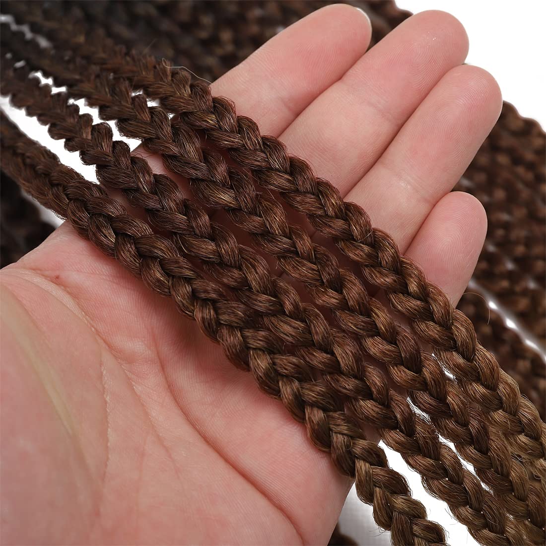 Trenzas de ganchillo preenlazadas, 7 paquetes de 3 trenzas (18 pulgadas, 1B/30/27)