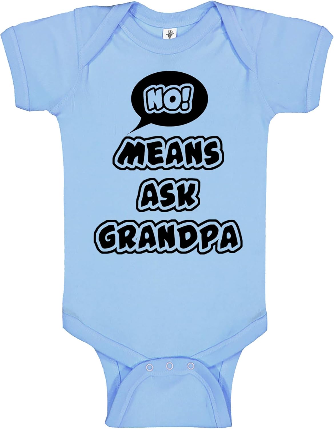 CBTwear 'No Means Ask Grandma' Baby Bodysuit - Funny Newborn Onesie Outfit