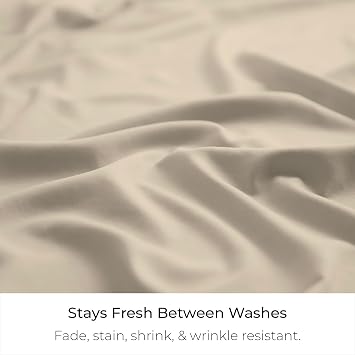 Mellanni Bed Skirt Twin Size - Bed Skirting - 15-Inch Tailored Drop Pleated Dust Ruffle - Hotel Luxury Bedding - Wrinkle, Fade, Stain Resistant - 1 Bedskirt (Twin, Beige)