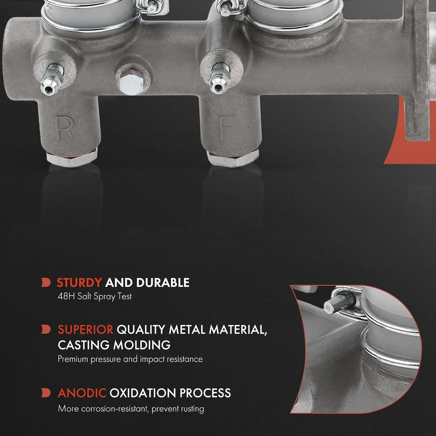 A-Premium Brake Master Cylinder with Reservoir and Cap Compatible with Datsun Vehicles - 260Z 1974-1975, 280Z 1975-1978 - Replaces 46010E8702, 46010N4301