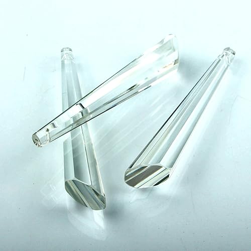 Miniatura 4 de Sun Cling® Prismas de cristal de carámbano de pierna de buey de 3.937 in, paquete de 10