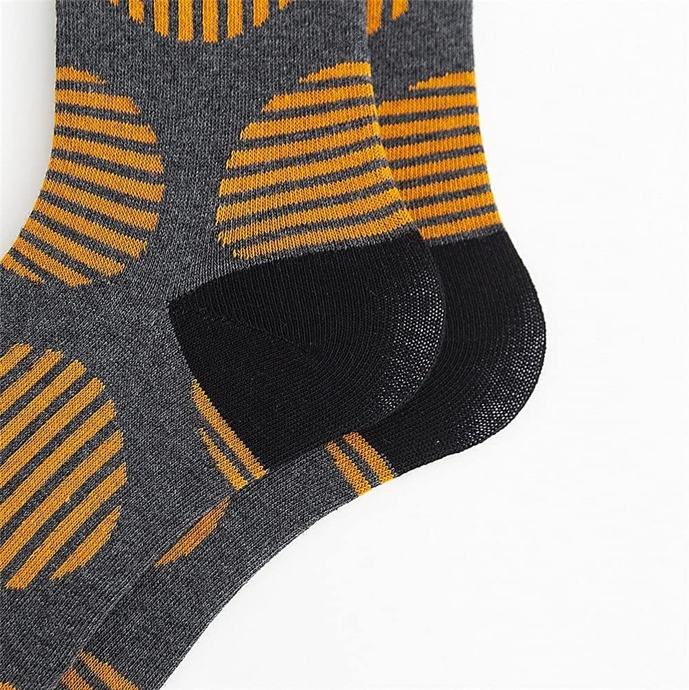 4 Pares de Calcetines hasta la Rodilla y Pantorrilla de Tubo Medio y Alto Calcetines a Rayas Street Fashion Calcetines de Moda (Color : As Shown(4 Pairs), Size : One Size)
