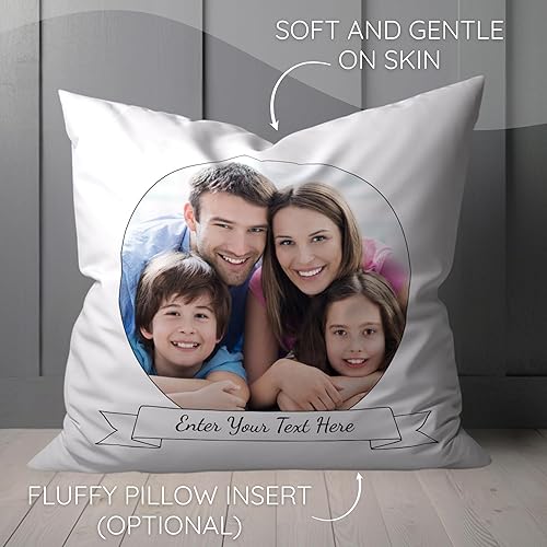 Miniatura 4 de Sentiment House Almohada personalizada con foto familiar - Almohada personalizada para mujeres - Almohada personalizada - Almohada familiar de