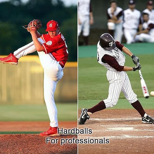 Miniatura 3 de Béisbol, paquete de 12 pelotas de béisbol de tamaño estándar, sin marcar y cubierta de cuero, para niños, adultos, juegos de liga, lanzamiento,