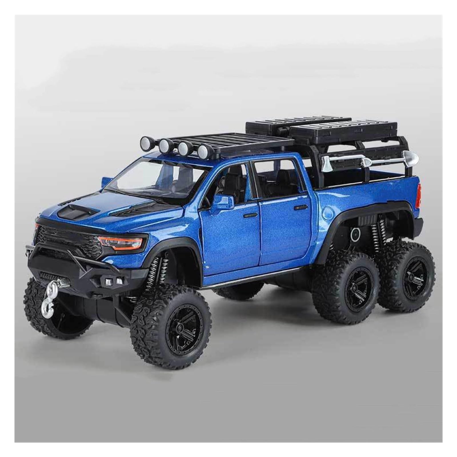 Btwodian Scale Model Car 1:32 For Dodge For Tyrannosaurus For Rex Alloy Metal Diecast Model Car Collections Desk Decoration(Blue)