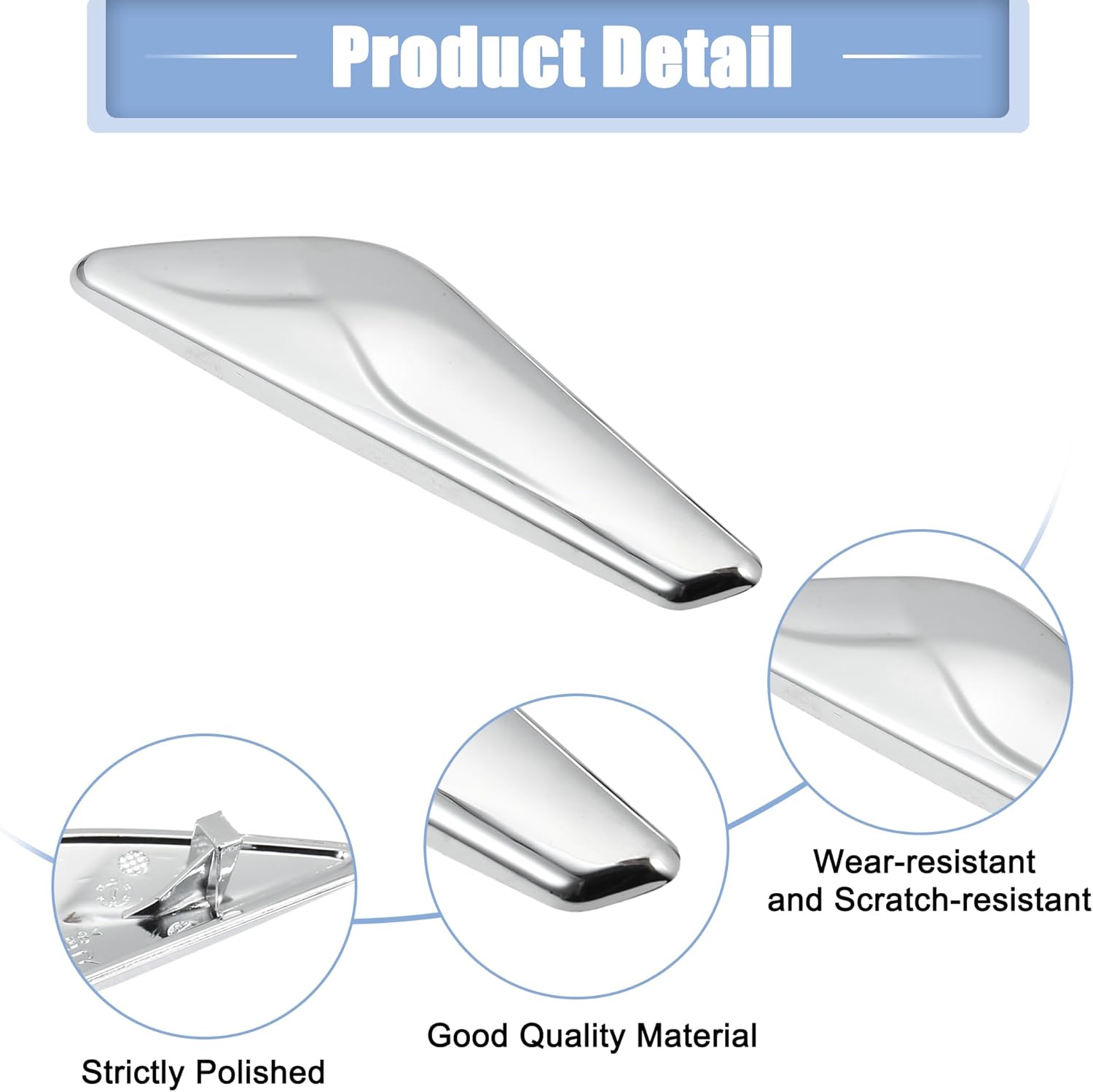 X AUTOHAUX Front Right Fender Panel Side Marker Finisher Trim Fit Replacements for BMW X3 X4 F25 F26 Side Marker 51117338570