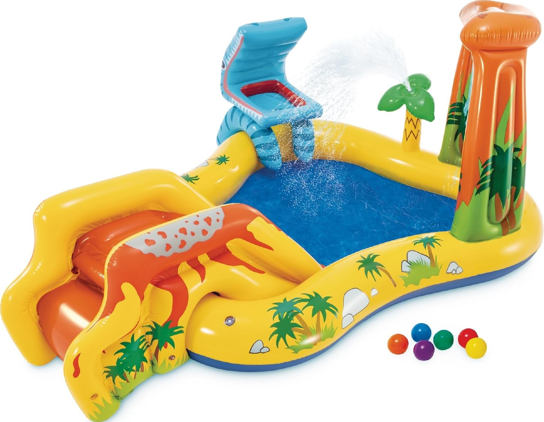 Intex Dinosaur Inflatable Swim Center with water slide for toddlers