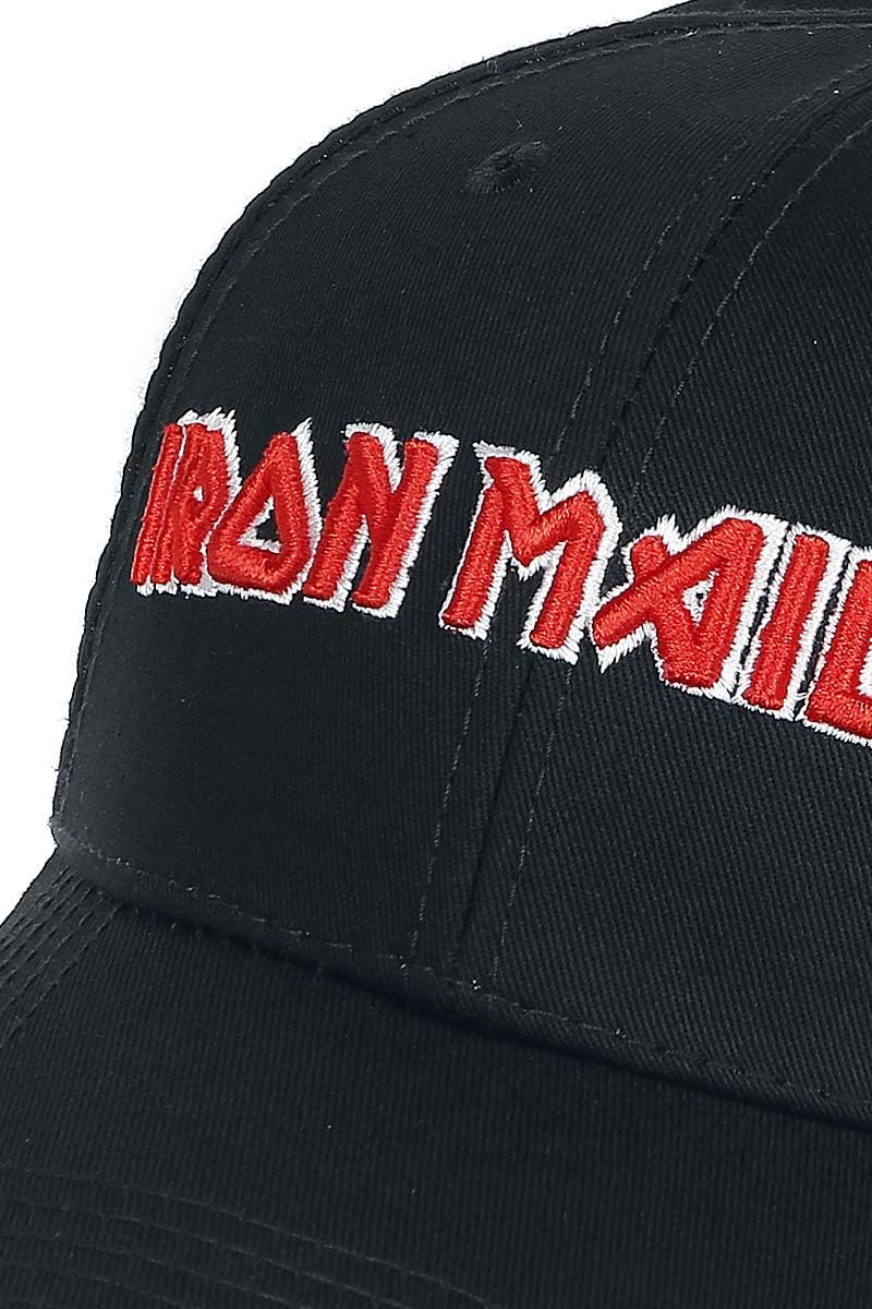 Rock Off Iron Maiden Embroidered Logo Baseball Cap Black - Image 4