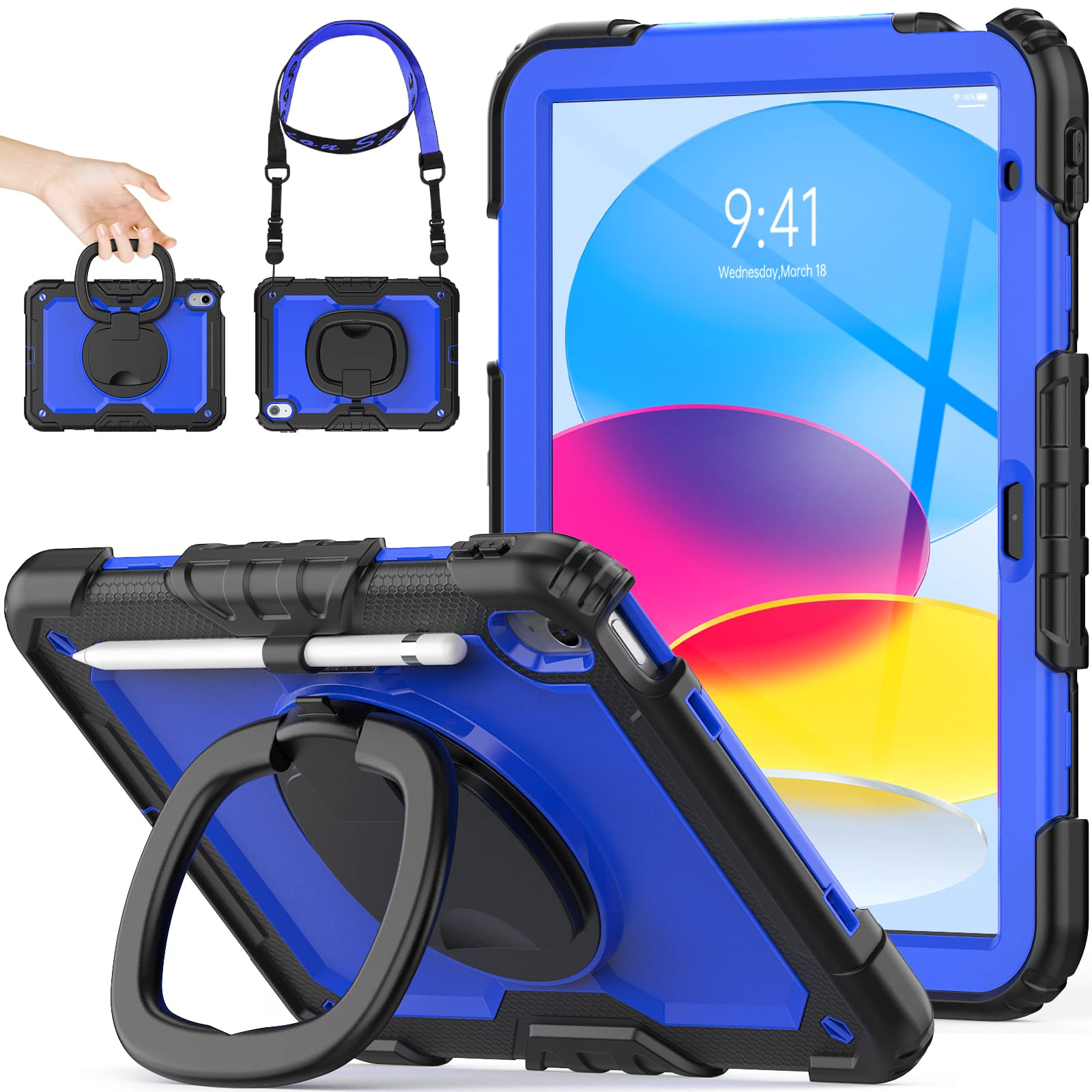Amazon | SEYMAC stock iPadケース A16 第11世代/第10世代 リング 