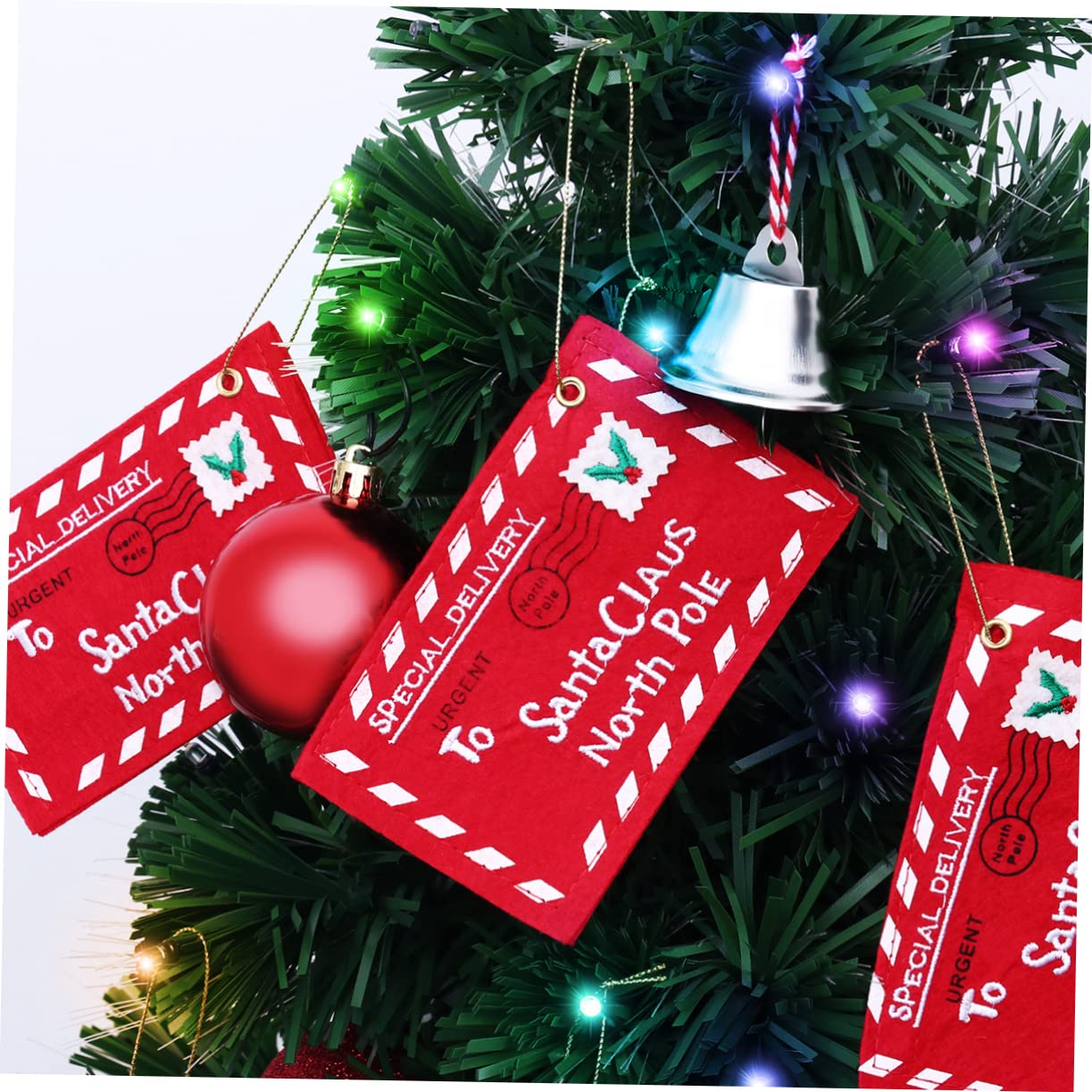 Tofficu 36 Pz sacchetti regalo babbo natale sacchetti di caramelle natalizie stoffa natale stoffa natalizi scatole regalo buste ie addobbi per l'albero di Natale
