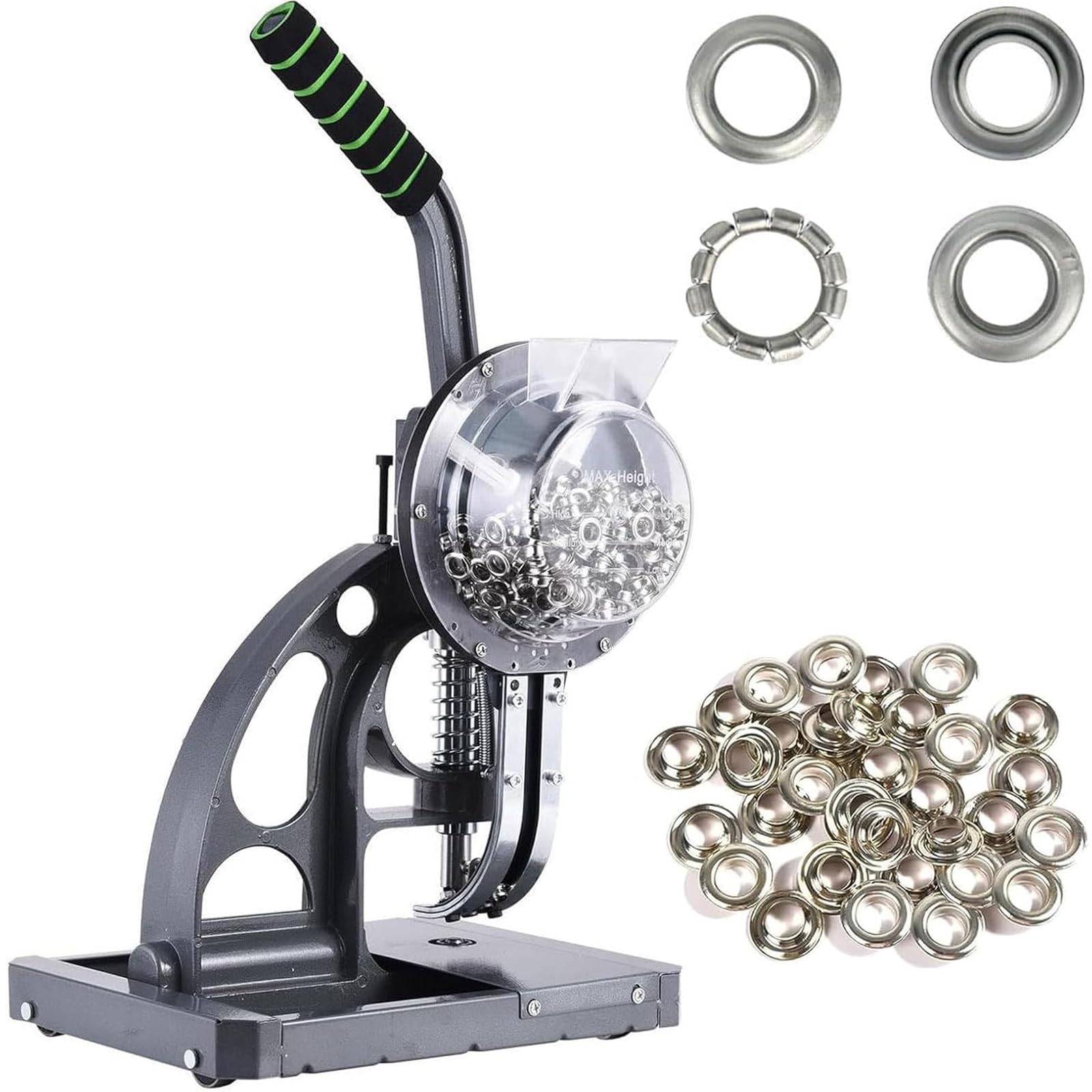 Machine à œillets semi-automatique robuste avec fixation automatique pour bâche PVC