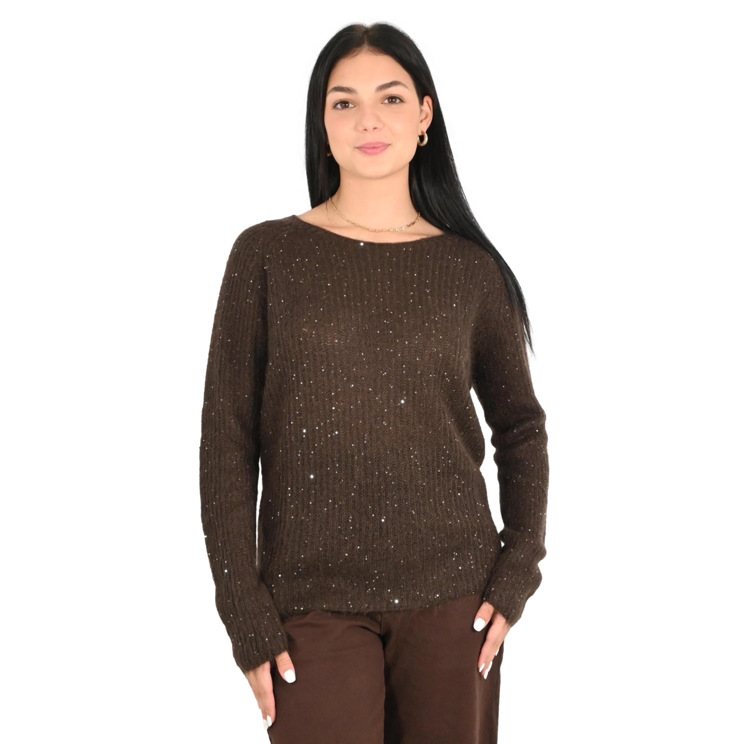 Kontatto maglia donna moka 3M1803C