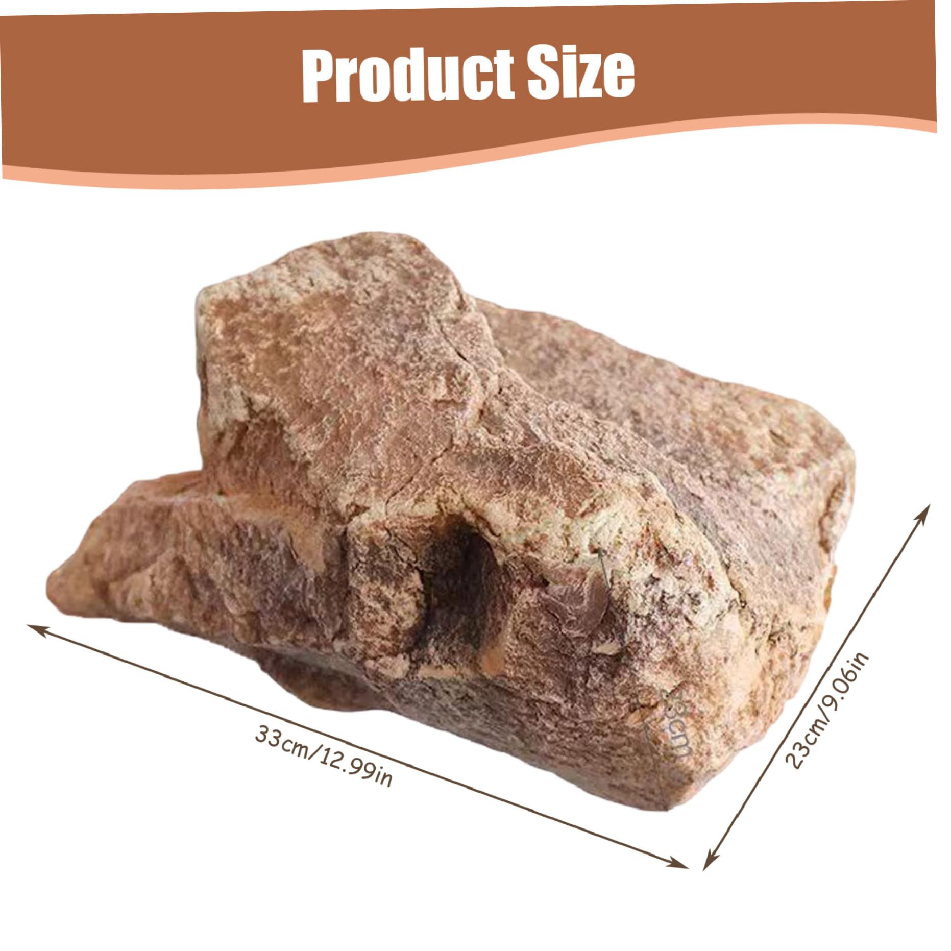 1pc Fake Rock, 13x9,1 Zoll Schaumfälschlicher Stein mit natürlicher Textur, Sandsteinlandschaftsgestein für Garten und Hof Landschaftsbaudekoration