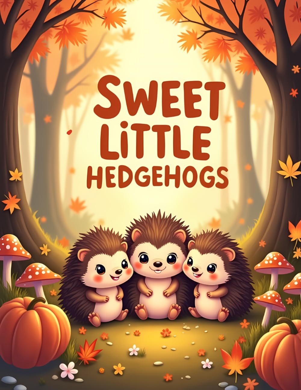 Sweet Little Hedgehogs: Cute Hedgehog Coloring Book for Kids Ages 4–8 | Cozy Forest Adventures and Easy Coloring Pages