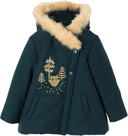 Vertbaudet Manteau Fille En Drap De Laine Bleu Encre 3 A Amazon Fr Vetements