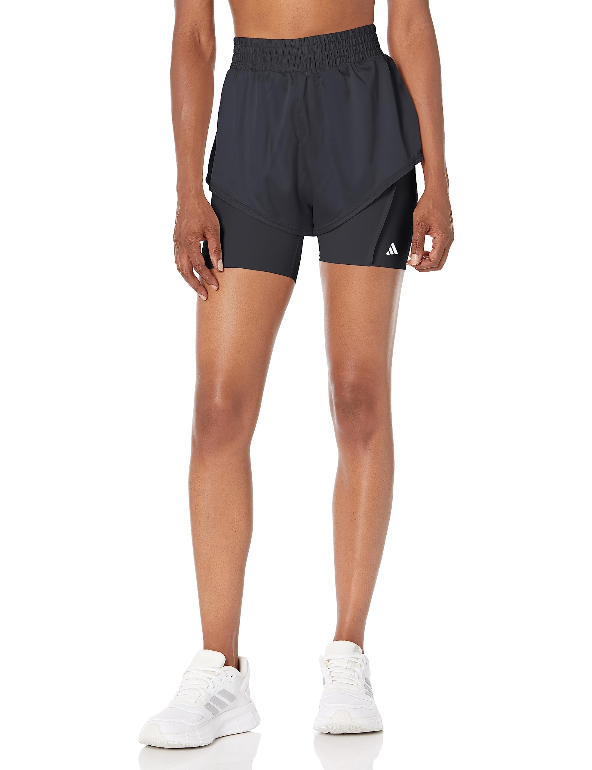 ADIDAS WOMENS POWER AEROREADY 투인원 쇼츠