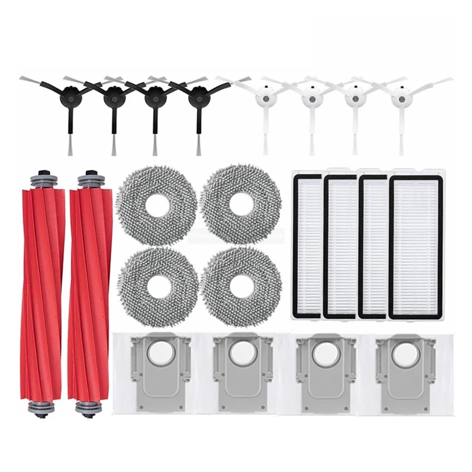 YYMYLXYM Compatible with Roborock Q Revo MaxV/Q Revo S/Q Revo Pro Robot Vacuums Cleaner Accessory Dust Bag Main Side Brush Hepa Filter Mop Cloths Spare(Lavender)