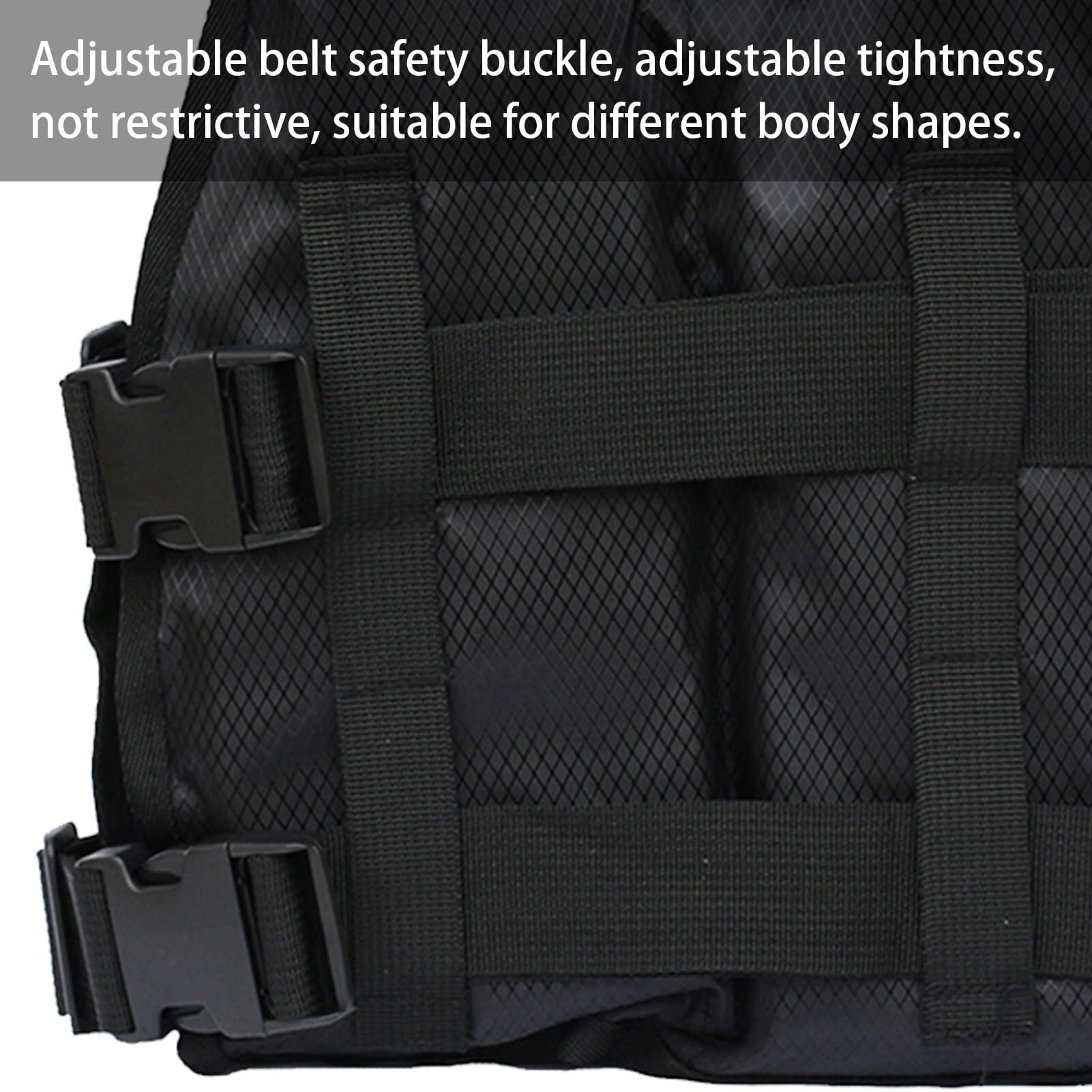 Adult Safety Vest, Neoprene Swim Vest, Adjustable Lightweight Floating Gear, for Water Sports Surfing Rafting Kayaking