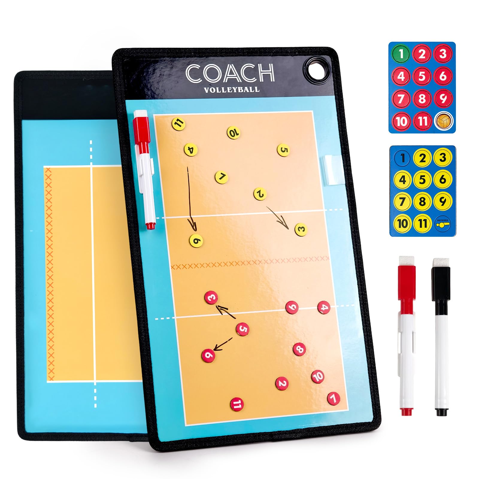 RoseFlower Lavagna Magnetica Pallavolo, Lavagna Coach Pallavolo con Penna Magneti, Lavagna Tattica Pallavolo Volley, Lavagna Volley Lavagnetta Pallavolo