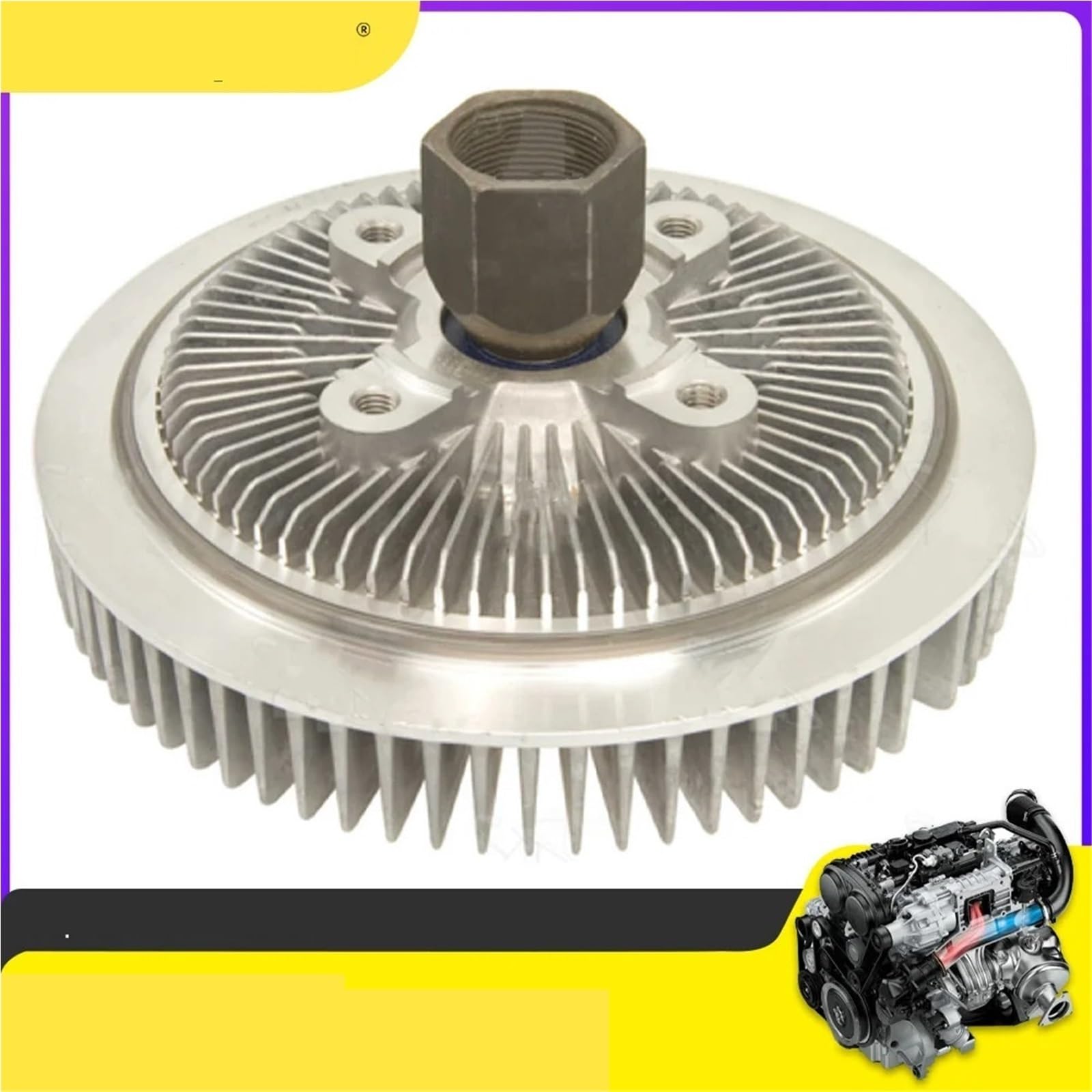 Sets para embrague para coche Embrague del ventilador de refrigeración del motor compatible con Jeep Wrangler 3.8L V6 GAS OHV (2007-2010) OEM 68085950AA 55056699AA Guia Embrague