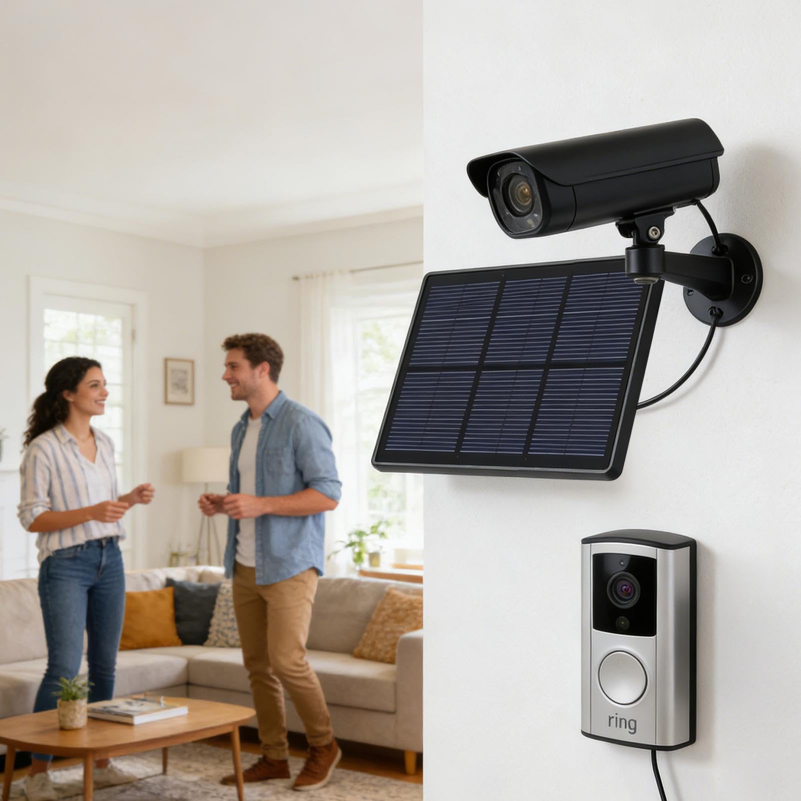 Panneau solaire pour caméra Accessoire étanche à charge rapide