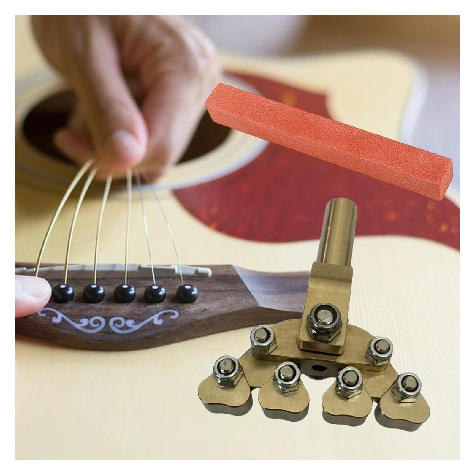 Herramientas de guitarra Herramientas de reparación de instrumentos para prensa de trastes de guitarra