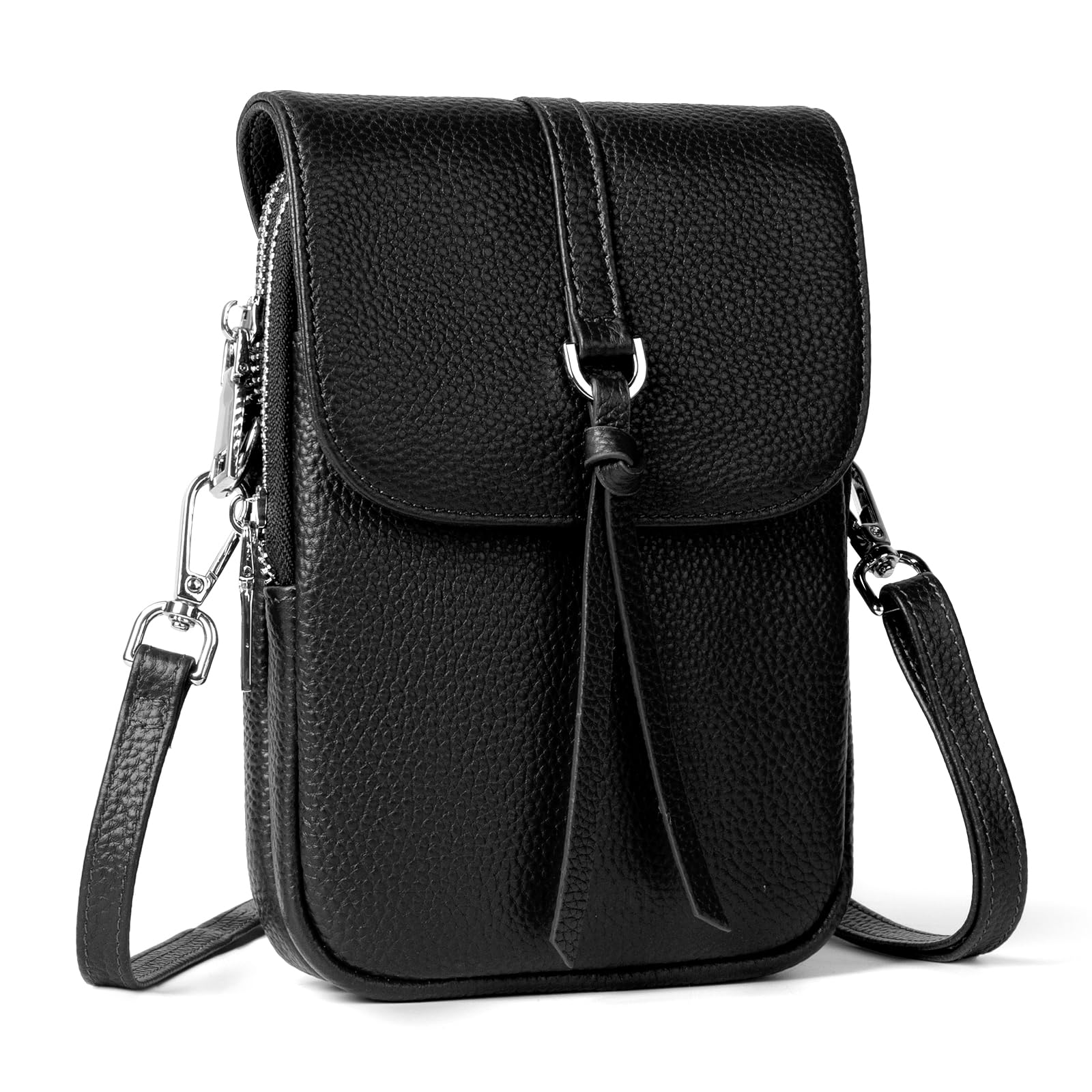 befen Echtleder Handytasche zum Umhängen Damen, RFID-Blockierung Handy Umhängetasche Damen Klein Handtasche Leder, Handytasche mit Geldbörse zum Umhängen, Crossbody Bag mit Verstellbar Schultergurt