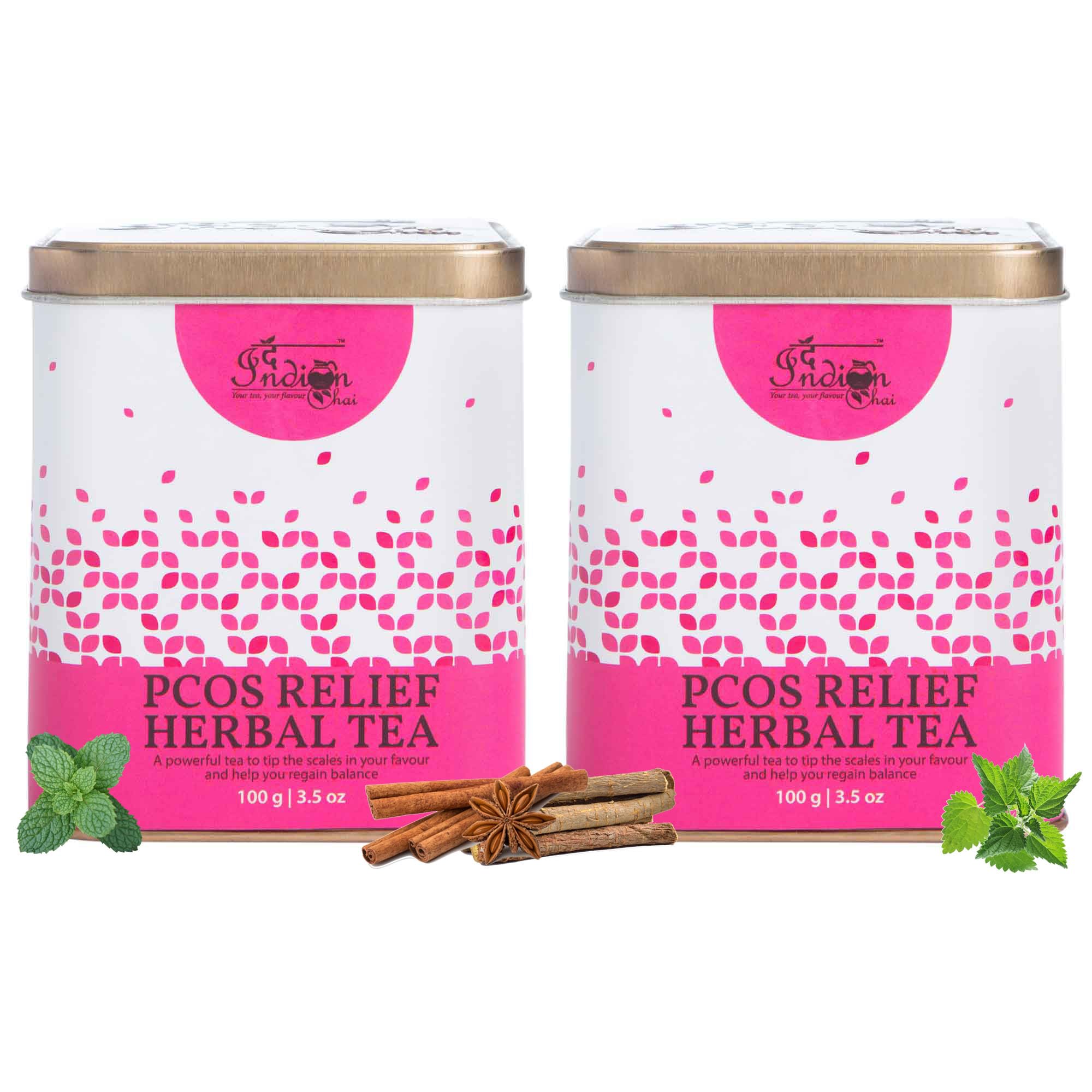 The Indian Chai Pcod Pcos Relief Herbal Tea Leaf With Spearmint, Flax Seed, Chasteberry Etc, Helps With Acne, Facial Hair Growth, Scalp Hair Loss Related To Hormonal Imbalance - 200 Gm (B0867M1BZ8) Amazon Price History, Amazon Price Tracker