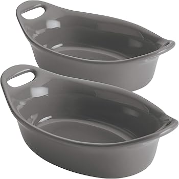 Amazon Com Au Gratin Dish By Kook Fine Ceramic Make Oven Safe Bakeware 9in 18oz Set Of 6 Kitchen Dining