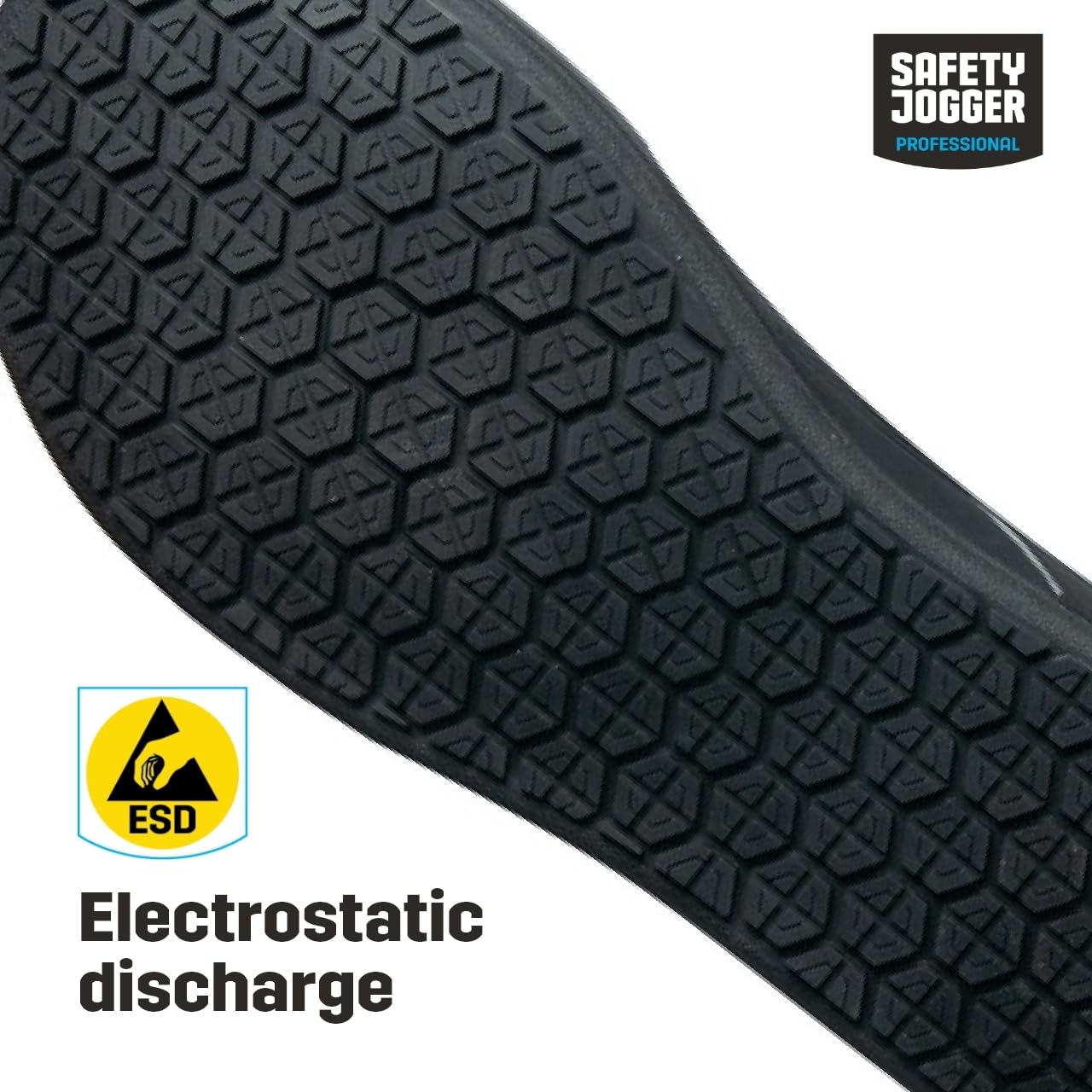 SAFETY JOGGER Sicherheitsschuhe für Damen 35 EU - Sophie - Leichter, Bequemer Klettverschluss Leder Arbeitsschuh, ideal für Pflege, Küche oder Innenbereich, rutschfest, Oxypas, Schwarz