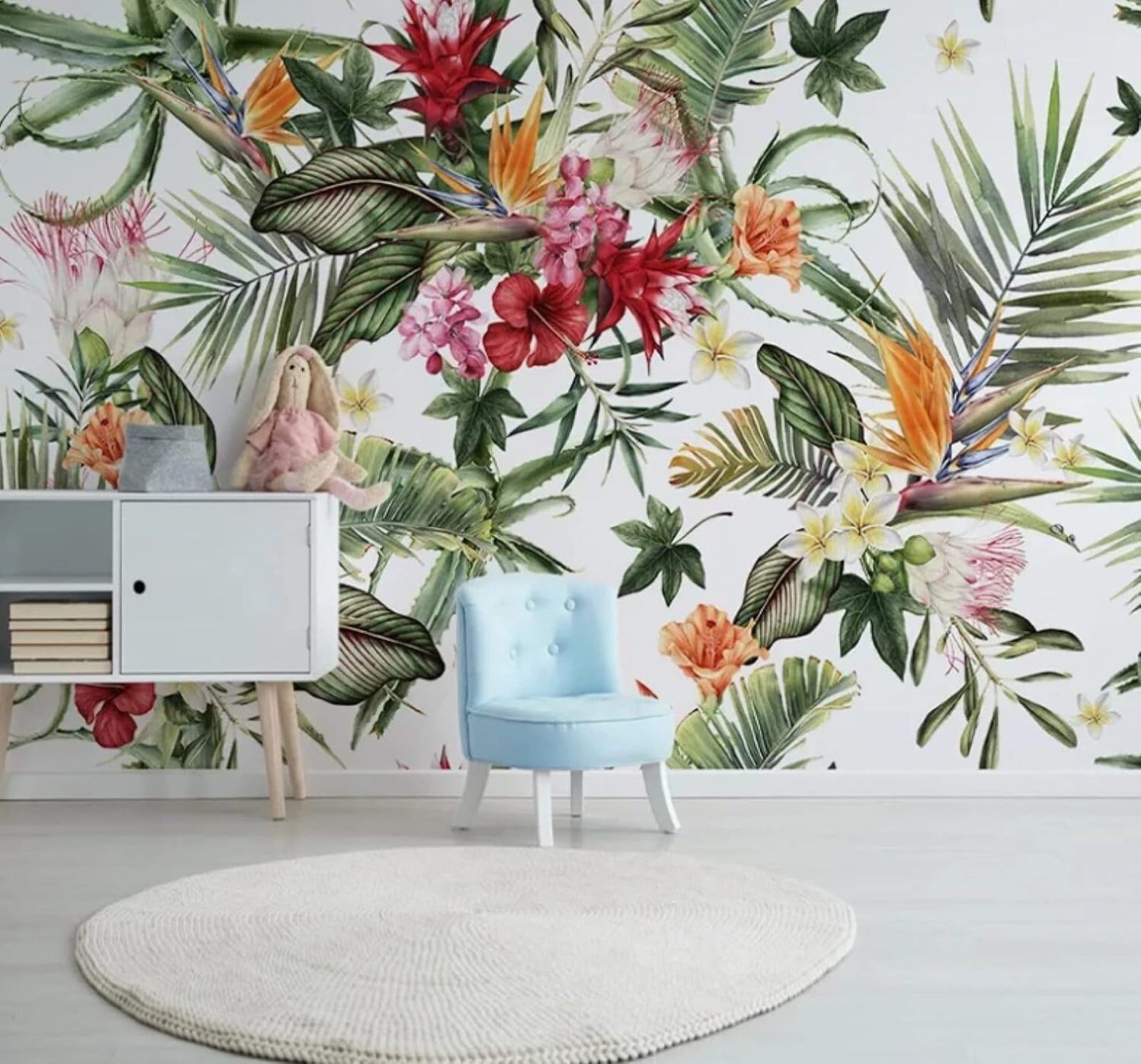 Fresh Beautiful Pastoral Plants Flowers 3D Wallpaper Easy Install Feature Office Living Room Sofa Bedroom TV Background Wall Decoration-430cm×300cm