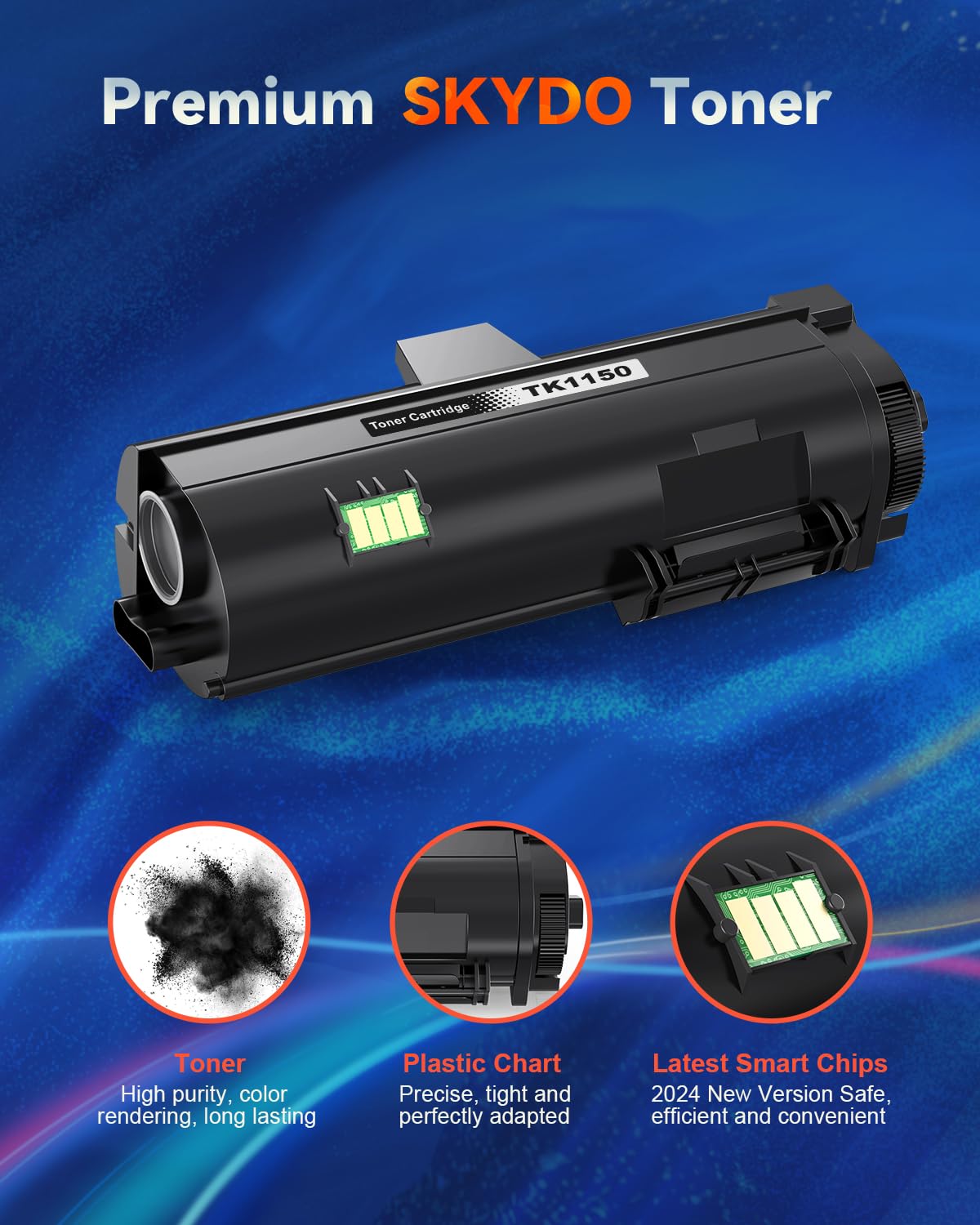 Skydo TK1150 Toner Compatibile con Toner Kyocera TK-1150 Nero Compatibile con ECOSYS M2135dn, M2635dn, M2735dw, P2235dn, P2235dw Stampanti