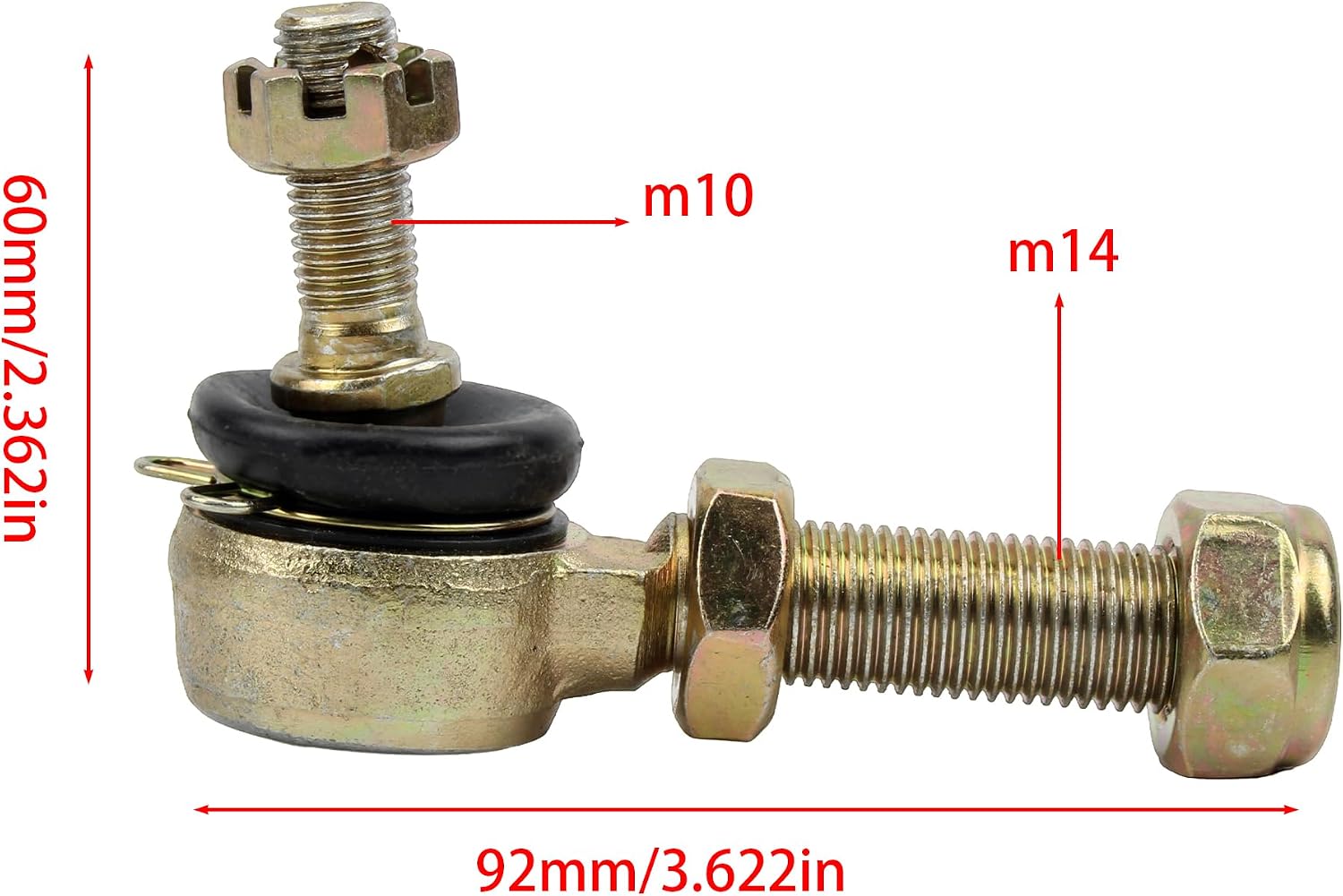 M10xM14 Adjustable Tie Rod Ball Joint For 50cc 70cc 90cc 110cc 125cc 150cc ATV Quad 4-WheeL Chinese Little Bull ATV