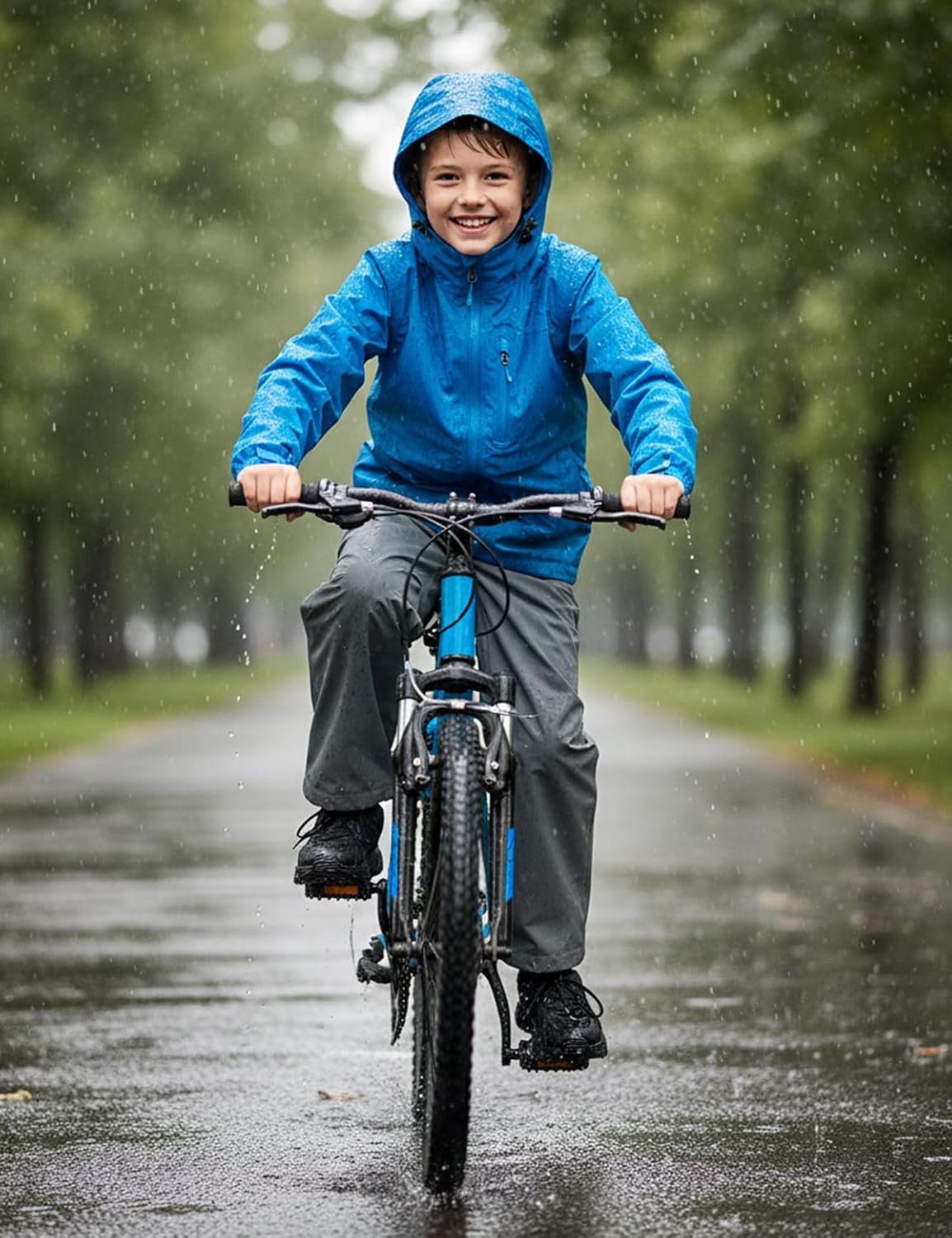 Kids Cargo Pants Waterproof Boys Hiking Outdoor Camping Pants Quick Dry UPF 50+ Toddler Youth Uniform Pants - Image 3