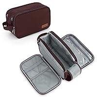 Vista 8 de Wedama Neceser de viaje para hombres, bolsa de aseo de viaje de mano, Negro -, L, Neceser