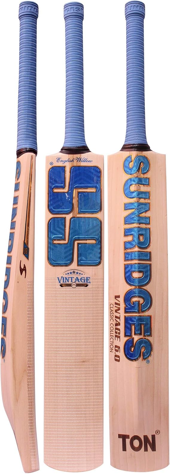 SS Vintage Edition 6.0 English Willow Premium Cricket Bat - Men's Sizes - Short Handle
