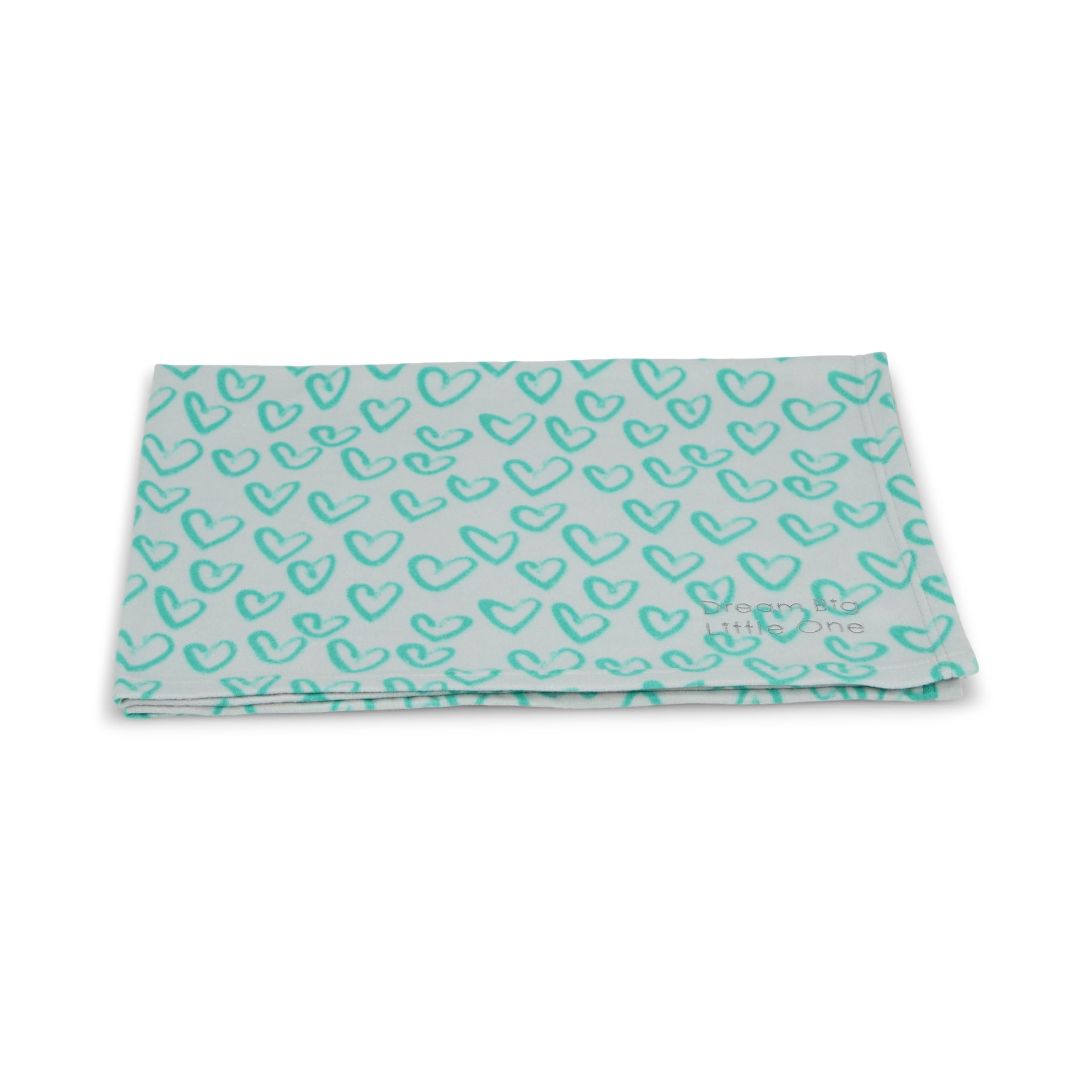 Petface (Little Petface) Heart Fleece Blanket for Puppies, Small Dogs & Kittens, Machine Washable Comforter, Grey, 100 x 70 cm (Pack of 1)