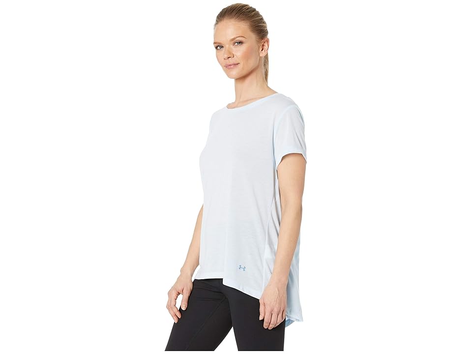 

Under Armour UA Whisperlight Short Sleeve Fold-Over (Coded Blue/Coded Blue/Tonal) Women's Clothing, White