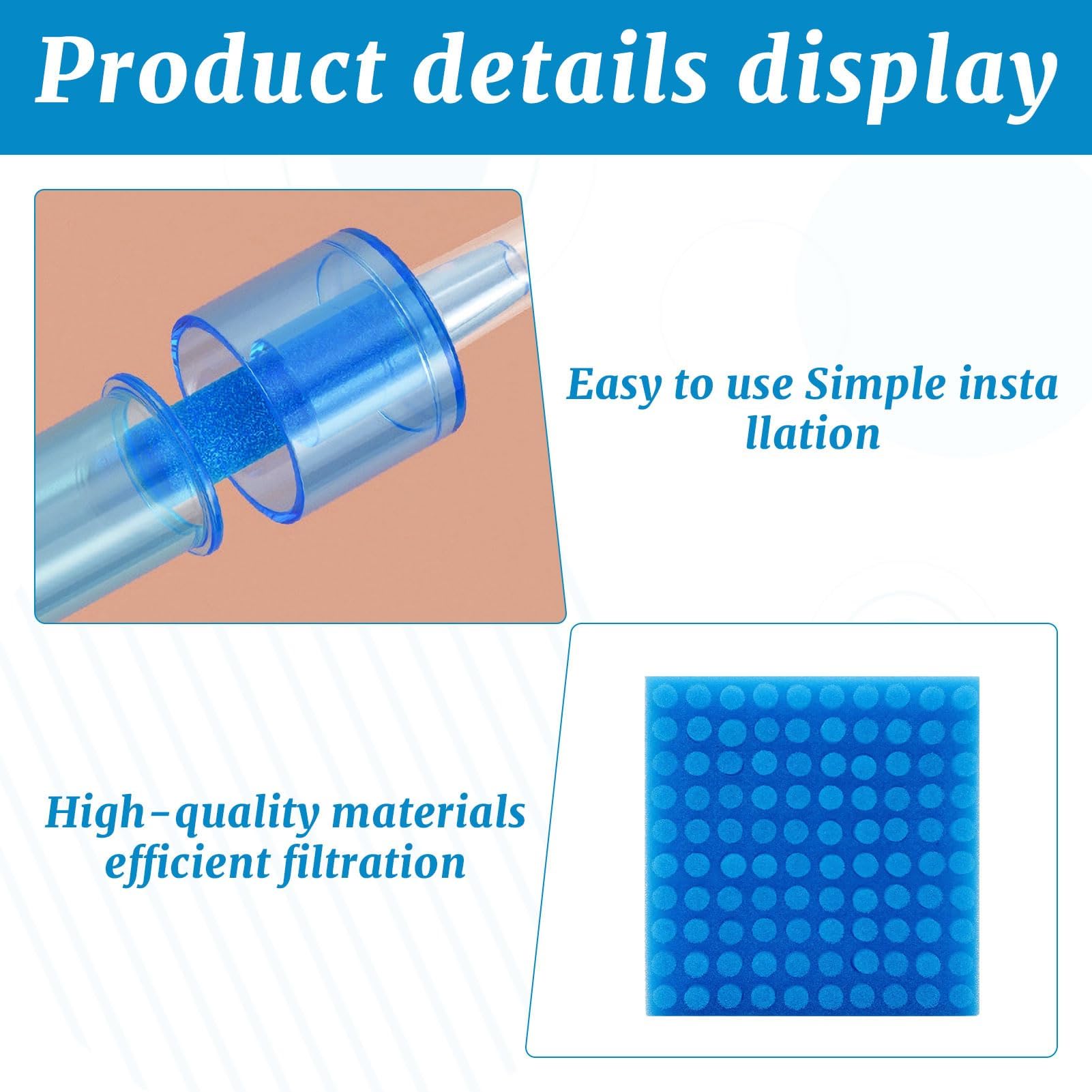 300 Pcs Baby Nose Suckers Filters, Latex-Free Sanitary Foam Sponge Nasal Aspirator Hygienic Filters - Image 3