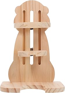 Artykuły dla małych zwierząt: 1 PC Hamster Butelka Wody Stojak Małe Zwierzęta Czajnik Wsparcie Drewniane Uchwyt Butelki