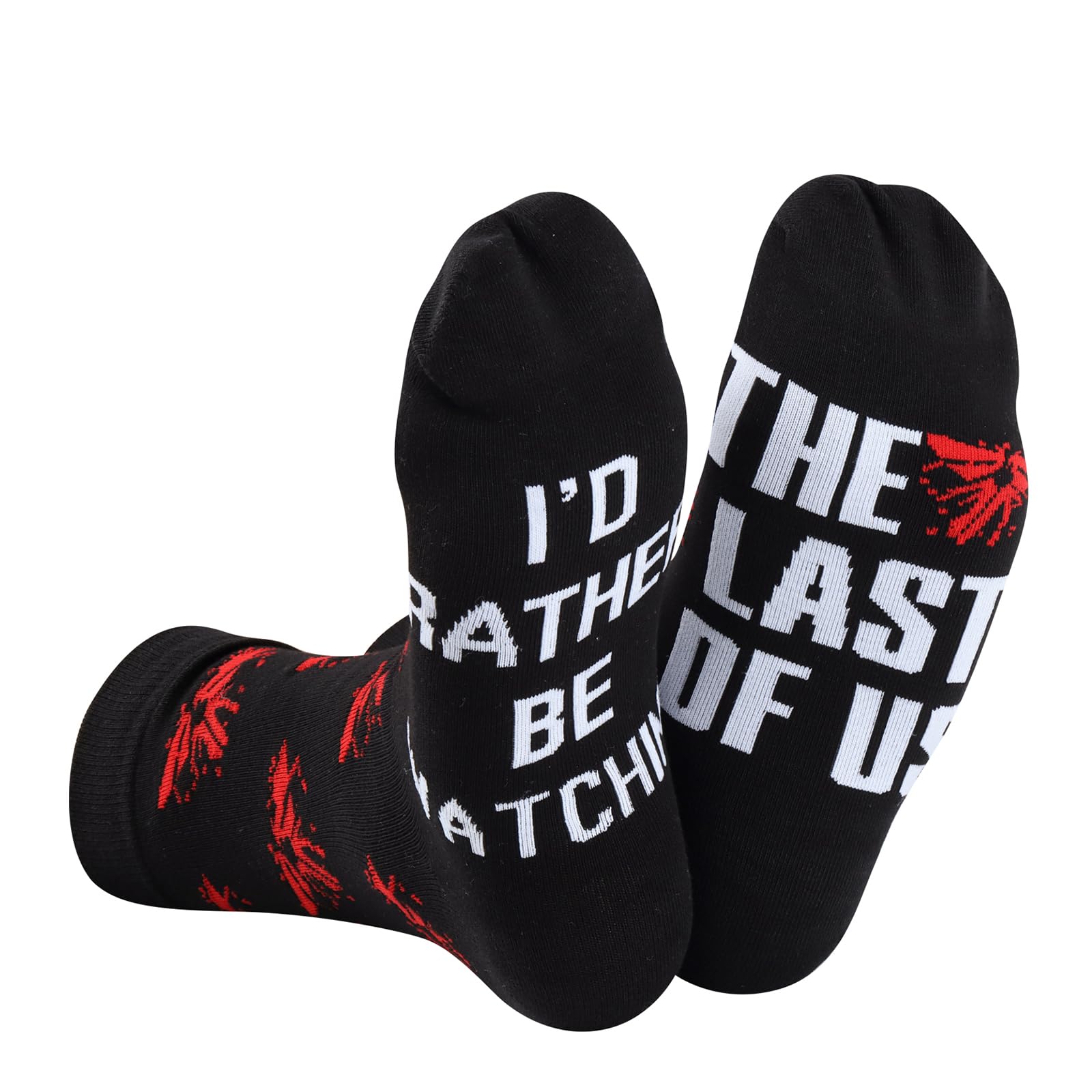 JTOUK TLOU Video Game TV Show Gift Firefly Gift I’d Rather Be Watching TLOU Gift TV Show Socks Video Game Lover gift