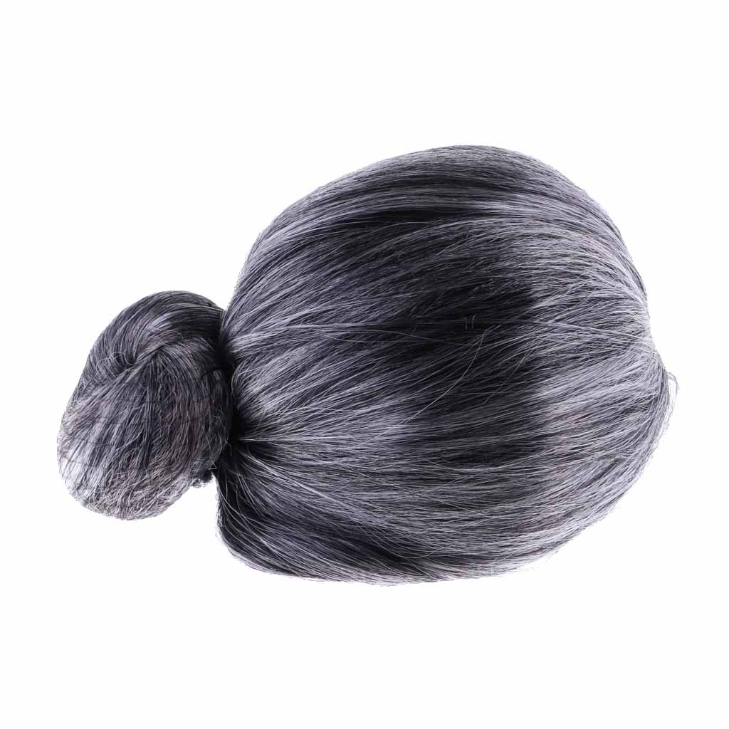 Segolike Hot Old Lady Grandma Hairpieces Ladies Gray Short Fancy Dress Wig Cosplay