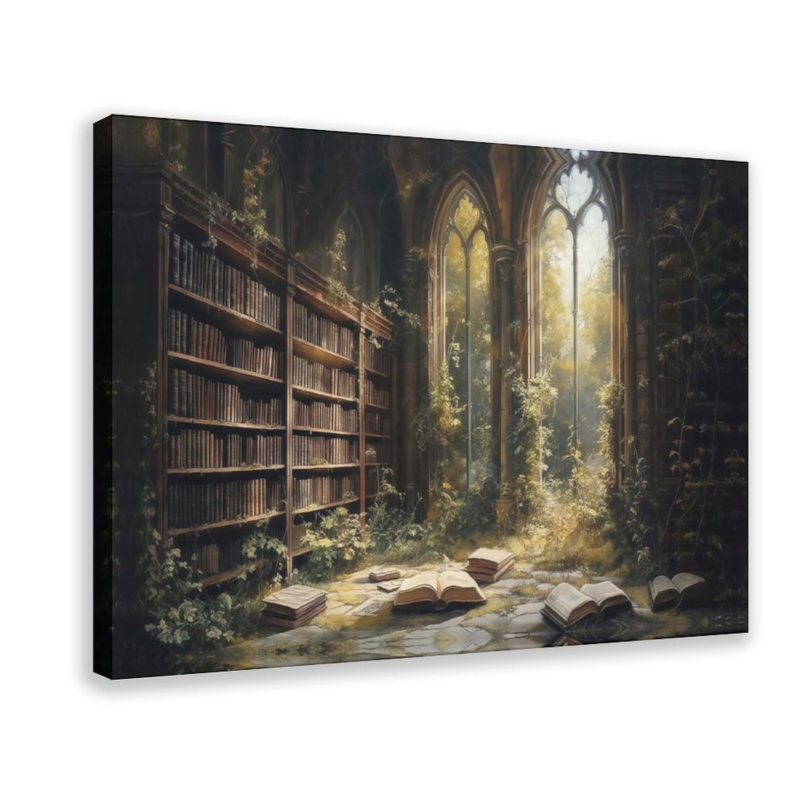 Fantasy Library Dark Academia Wall Art Review