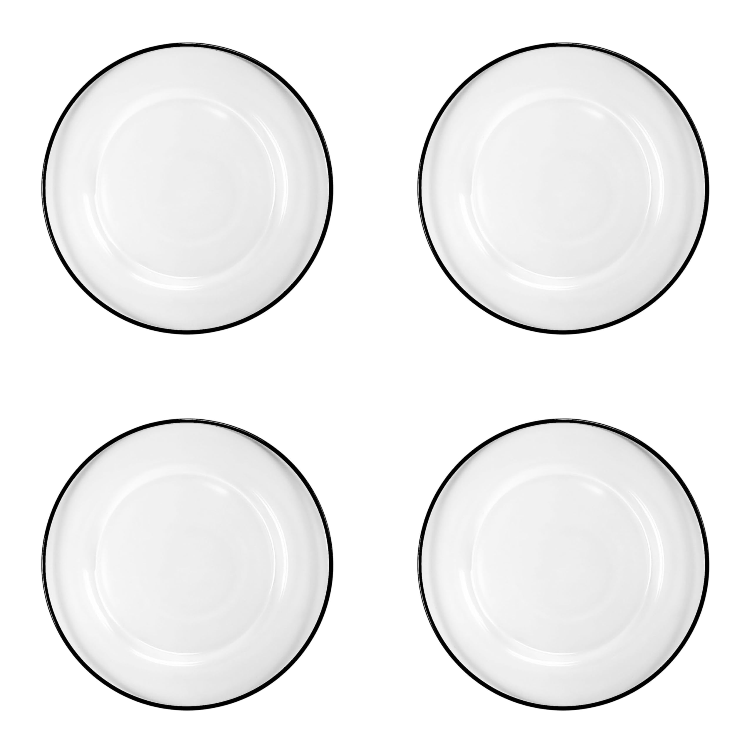 10 Strawberry Street Modena Glass Charger, Set of 4