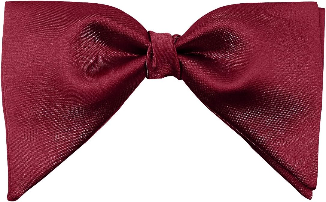 Mens Satin Silk Oversized Pre-tied Bowtie Handmade Formal Tuxedo Big Bow Ties